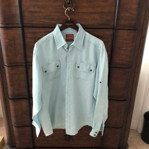 Men’s Tommy Bahama long sleeve button down shirt.
